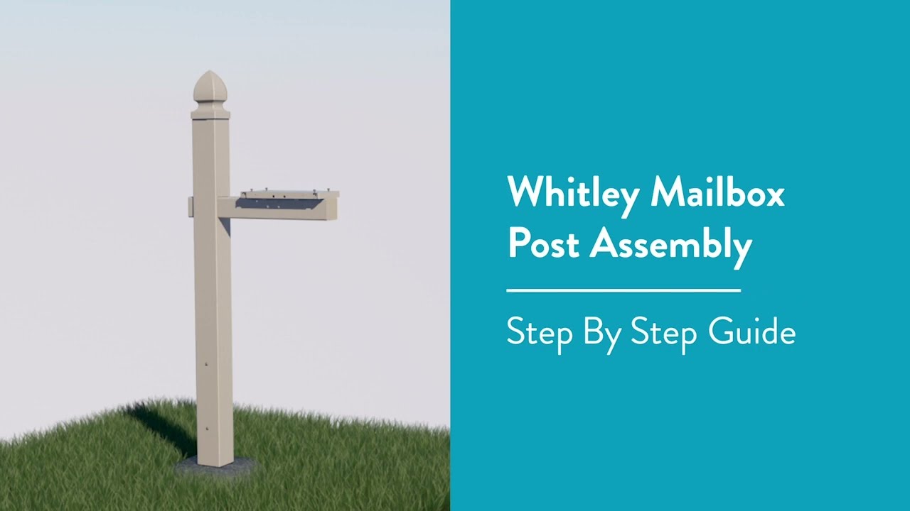 How to Assemble and Install the Architectural Mailboxes Whitley Mailbox Post.
