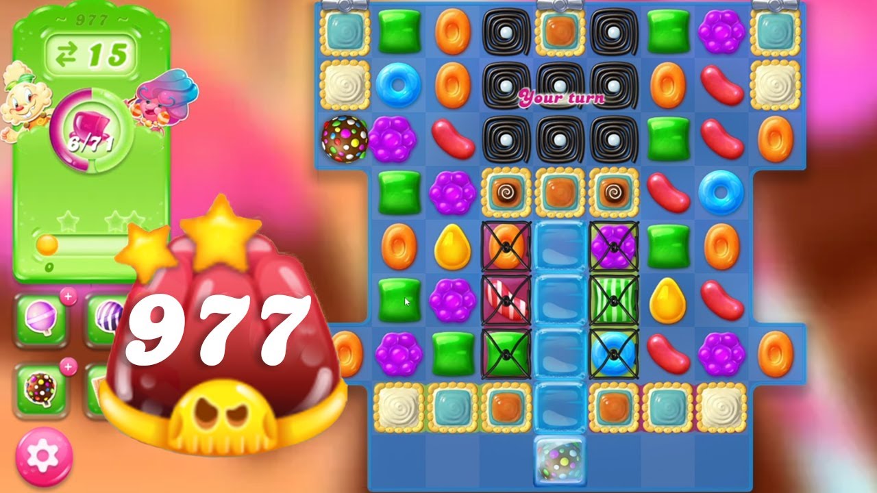 Candy Crush Jelly Saga Level 977 || Hard Level || 2 Stars 🌟🌟