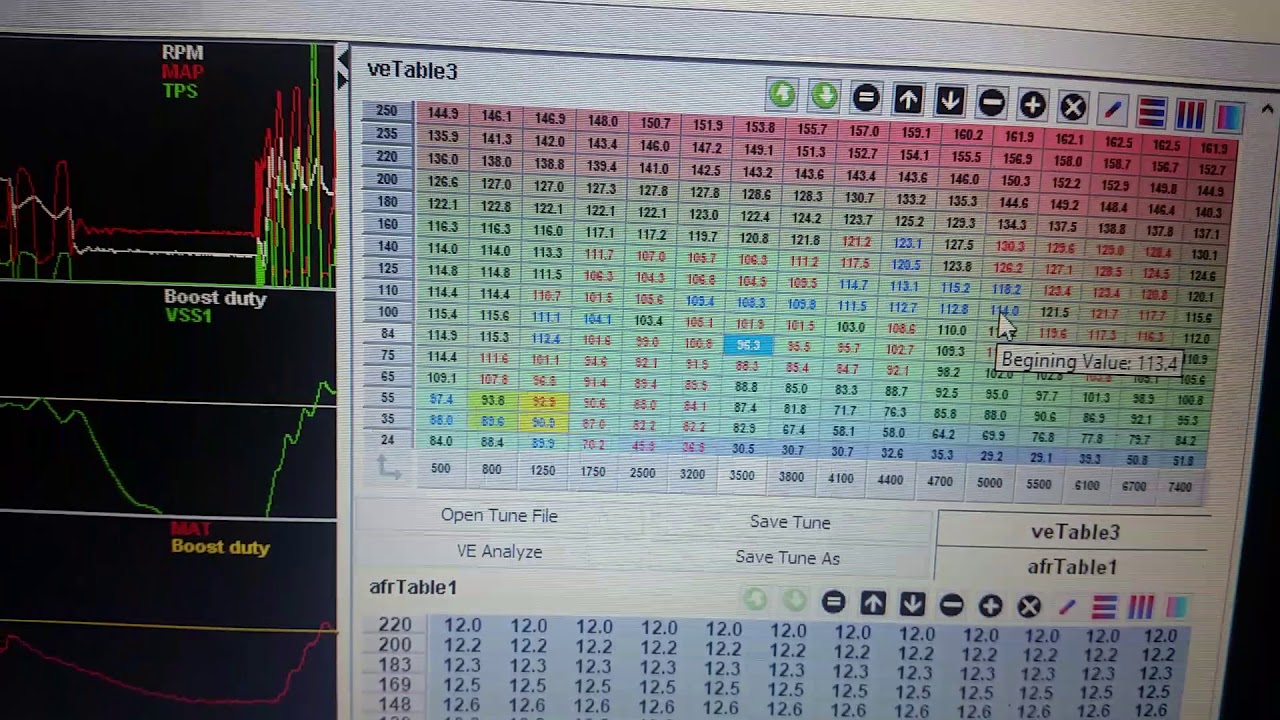 Megasquirt Basic AFR Tuning via Tunerstudio
