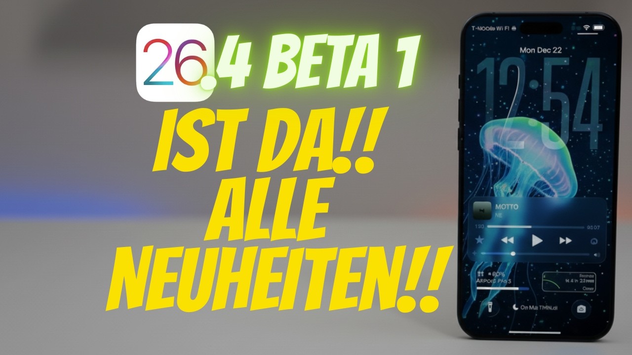 iOS 26.4 Beta 1 IST DA! Neues Musikdesign, Widgets, Sicherheit und Bugs.