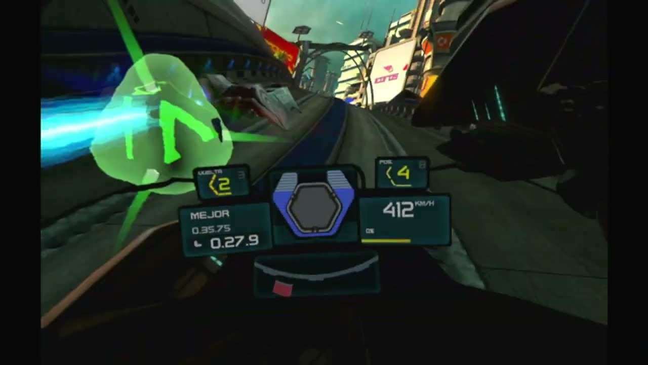 Wipeout Omega Collection (PS4 VR) - 4K Gameplay - Hard Difficulty - Feisar