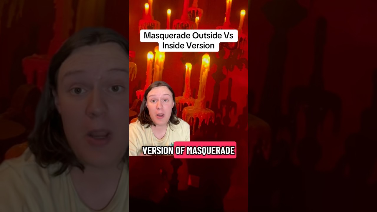 Маскарад: Призрак оперы снаружи против внутри #phantomoftheopera #мюзикл #театр