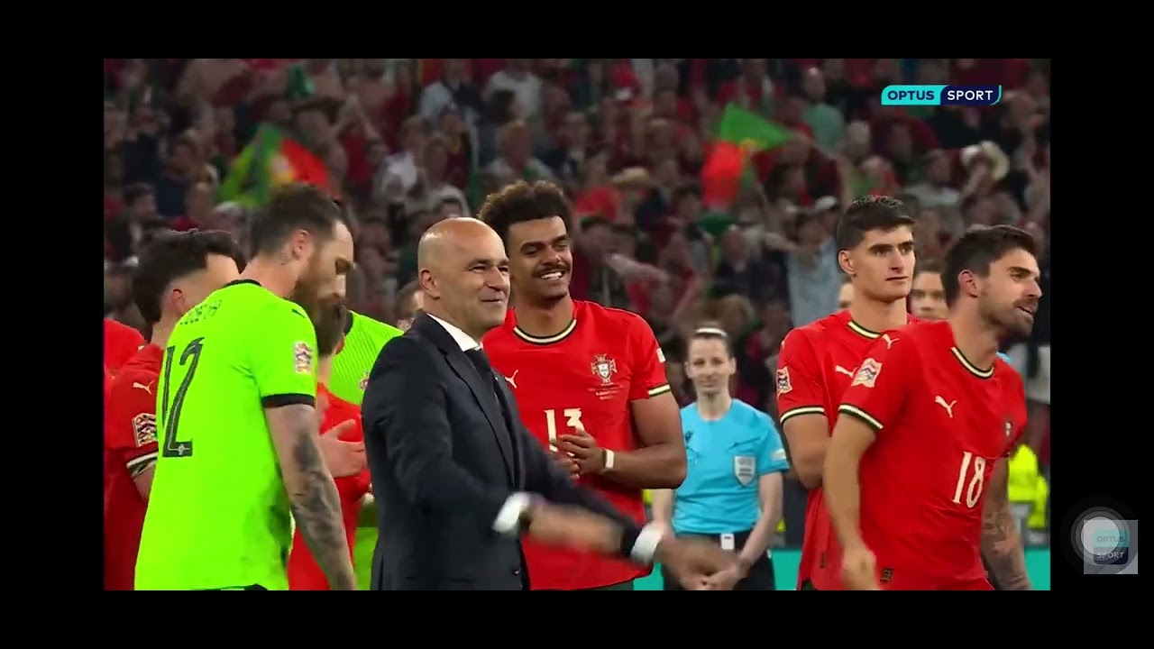 Pepe celebrates with UEFA Trophy  and with winners #portugal #ronaldo #uefa