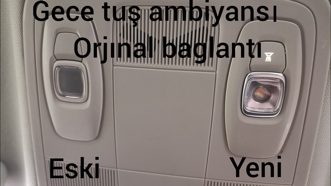 Megane 4 Tavan sarı aydınlatması sökme ve orjınal Ambiyans aydınlatma montajı detayli anlatım
