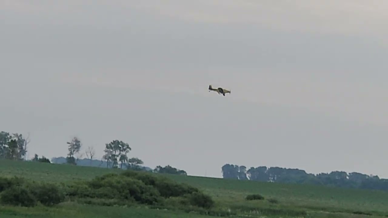 Airplane crop spraying