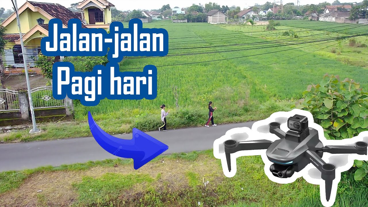 Jalan jalan pagi pakai Drone LYZRC L200 Pro Max
