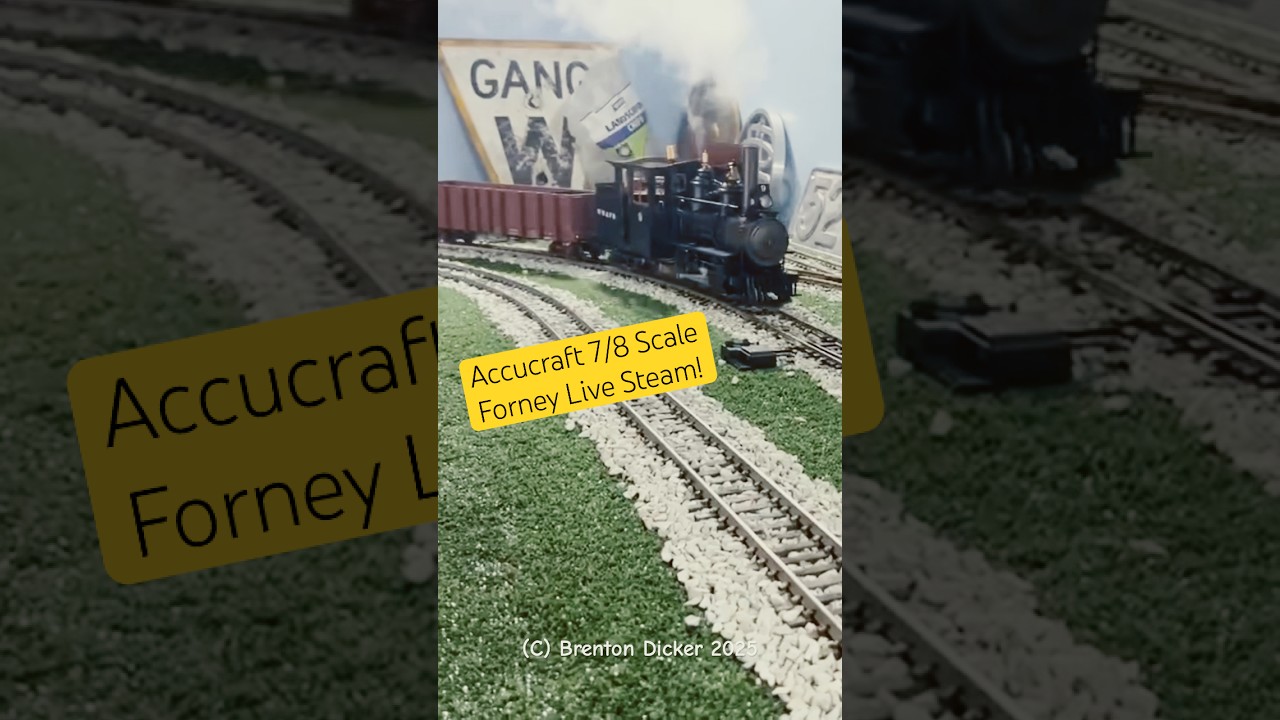 Accucraft 7/8th Scale Forney Live Steam! #steam #railway #model