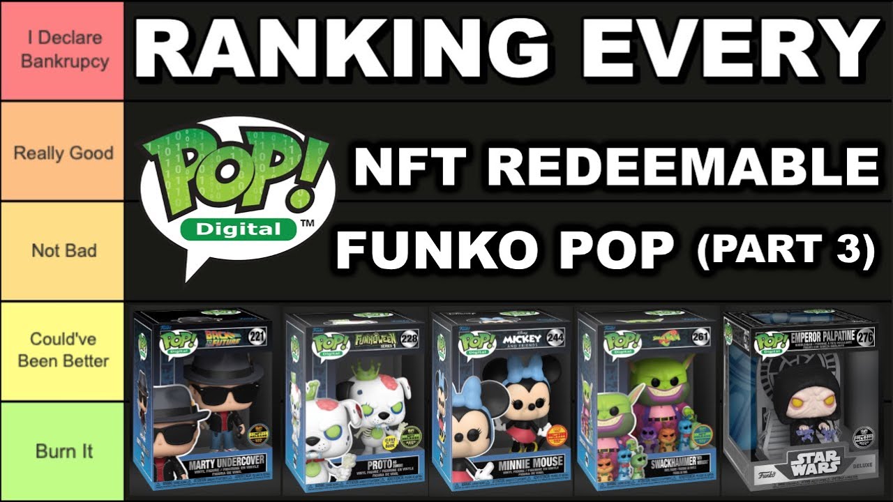 Ranking EVERY Redeemable NFT Funko Pop (Part Three) | Tiermaker