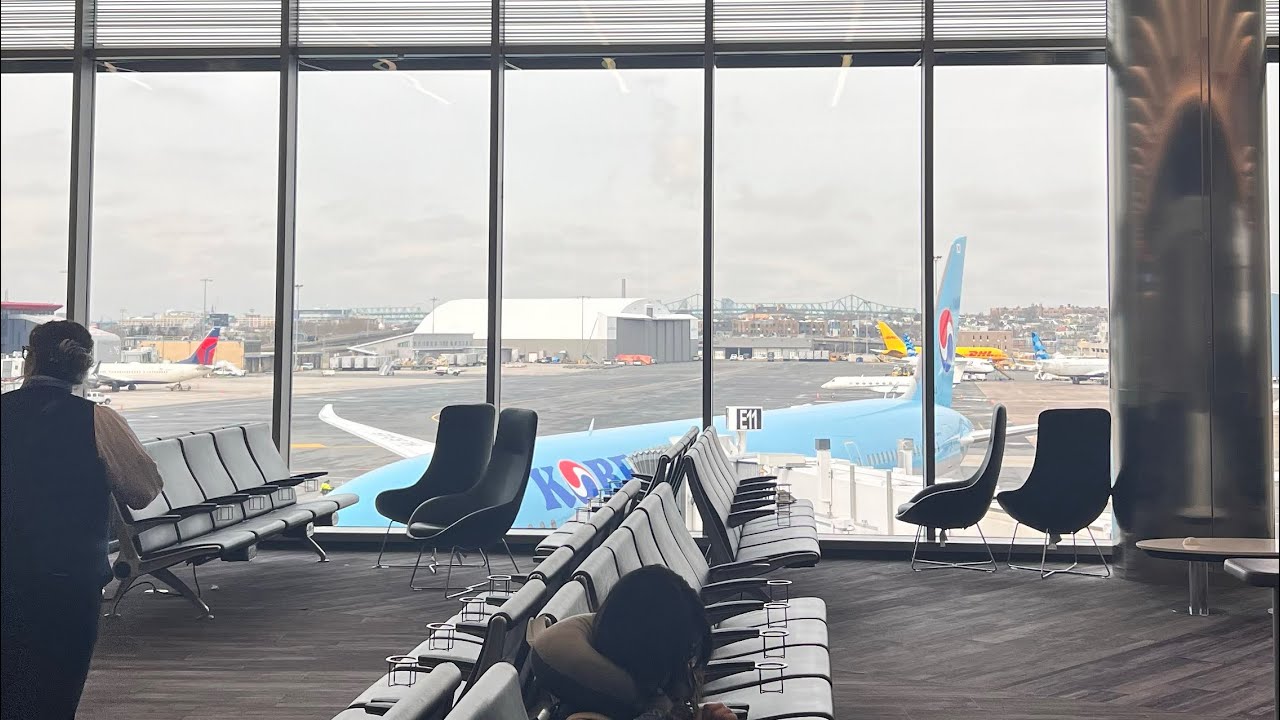 [4K] BOS-ICN Korean Air Boeing 787-9 Dreamliner Landing at Seoul