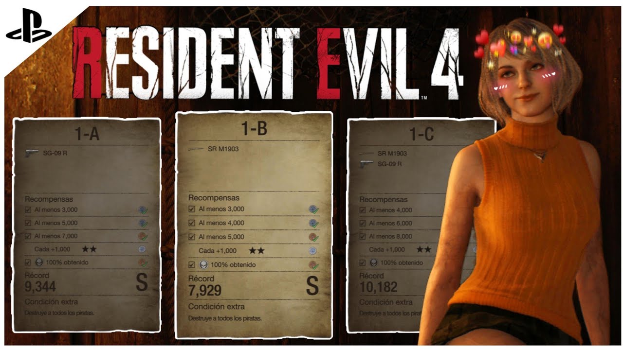 Resident Evil 4 - Galeria de Tiro 1(A-B-C) Rango S
