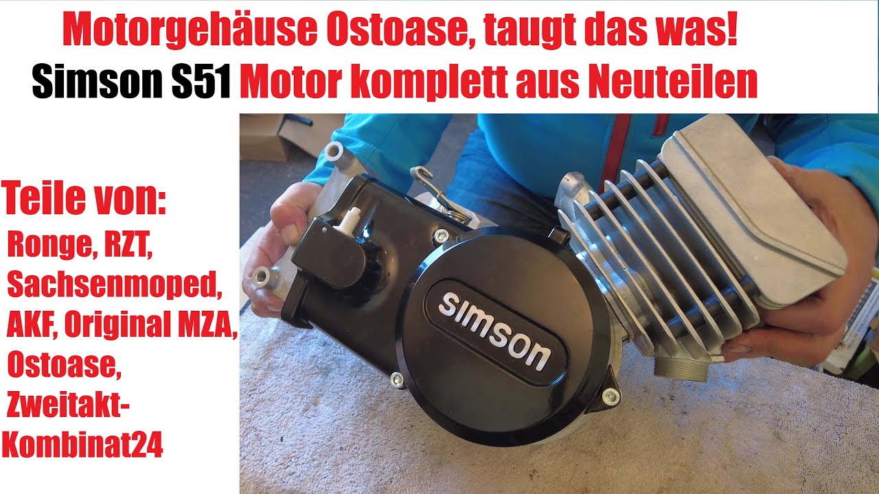 Motorgehäuse Ostoase, taugt das was? Motormontage komplett aus Neuteilen | Simson S51