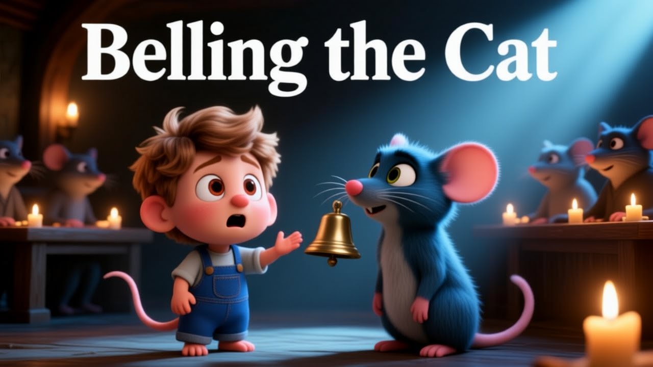 Belling The Cat  | Story Writing | Learn English With Stories | Tiny Adventures | Moral Stories