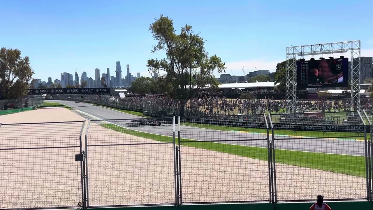 More F1 Action! | 2025 Australian Grand Prix | Turn 12 Trackside View