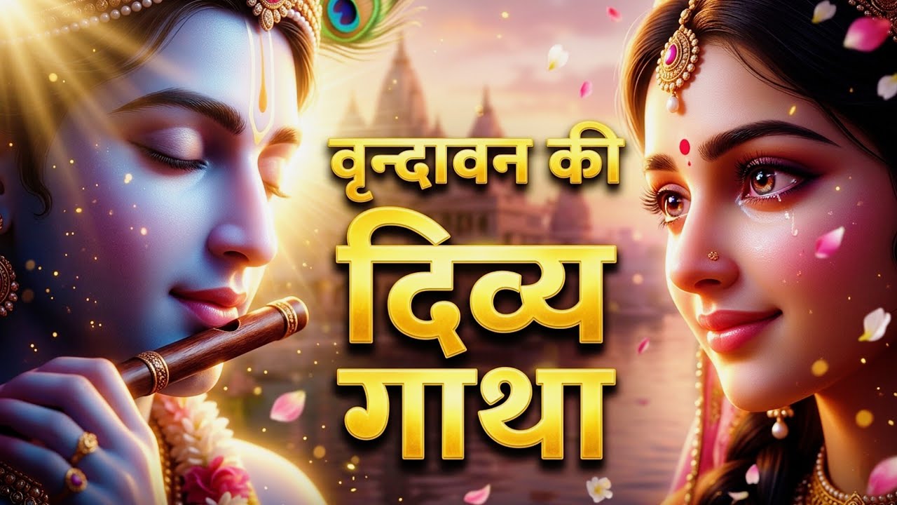 वृन्दावन की दिव्य गाथा ❤️ Radha Krishna Divine Love Song | Krishna Bhakti | Vrindavan Prem 