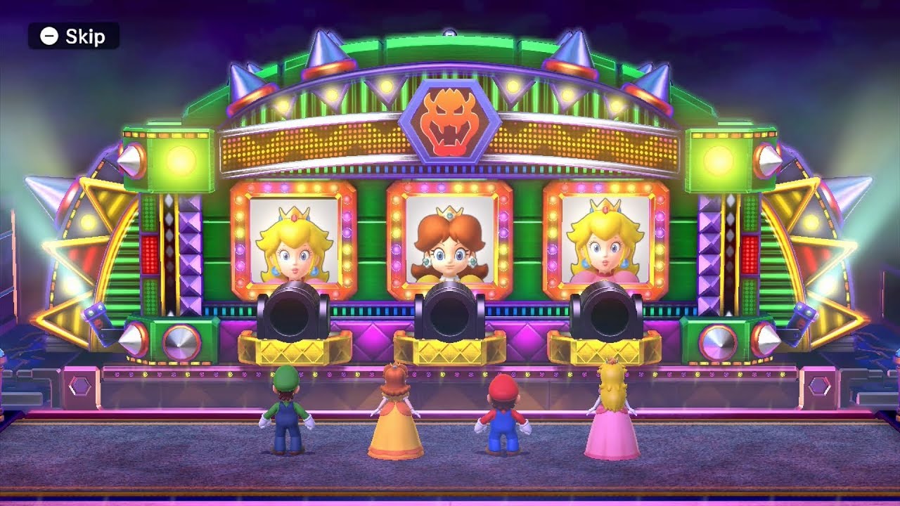 Mario Party 10 Bowser Party #324 Luigi, Daisy, Mario, Peach Mushroom Park Master Difficulty