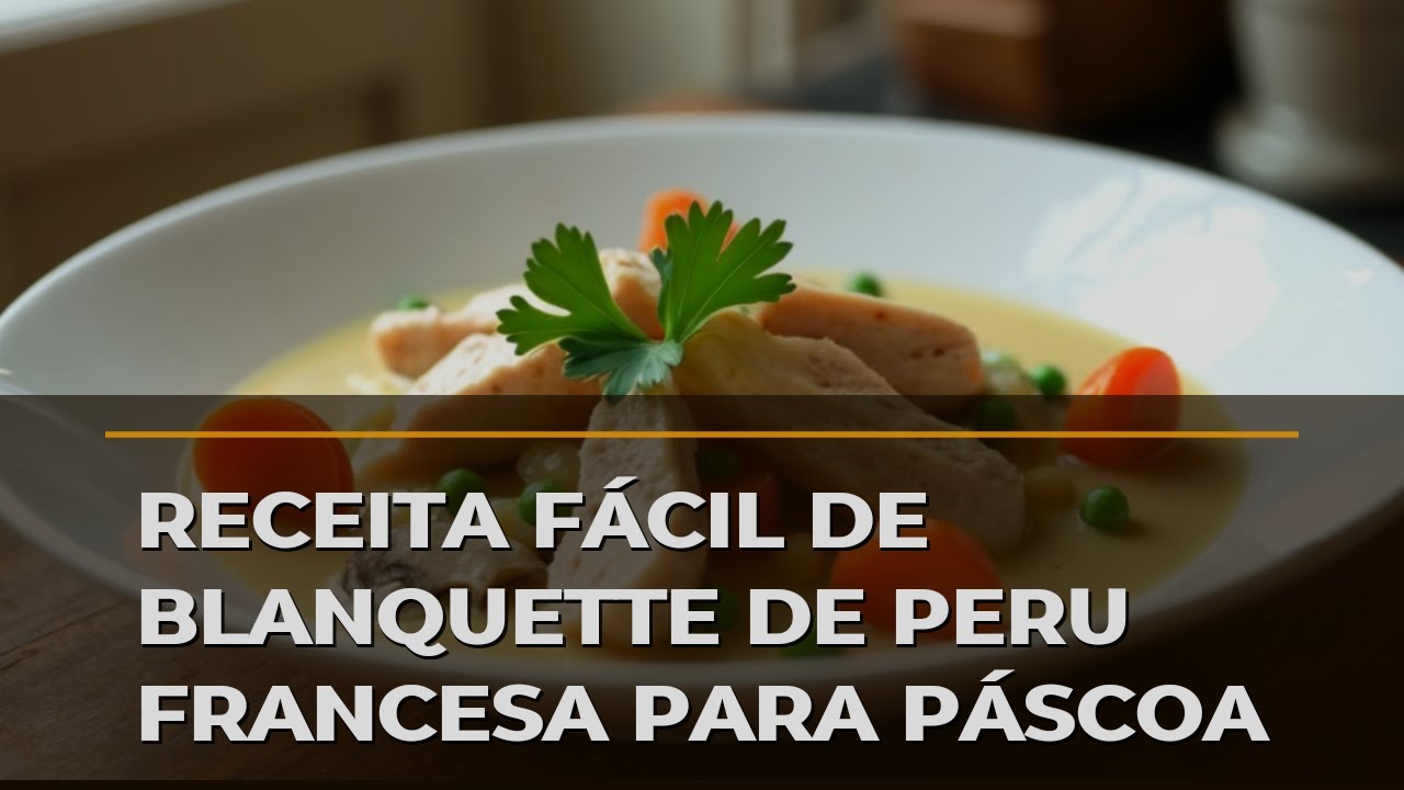 Receita Fácil De Blanquette De Peru Francesa Para Páscoa