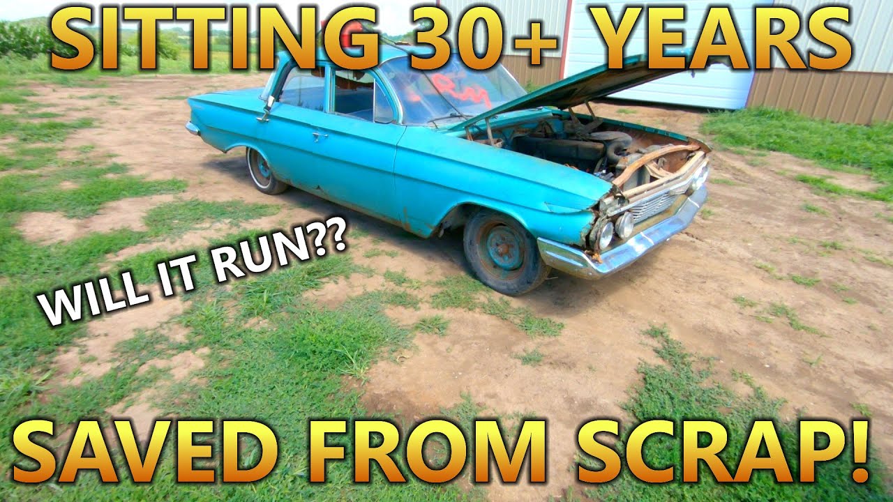 1961 Chevy Biscayne - SAVED From The CRUSHER, Sitting in a Junkyard 30+ Years, WILL IT RUN???