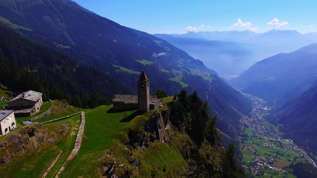 Val Poschiavo drone view