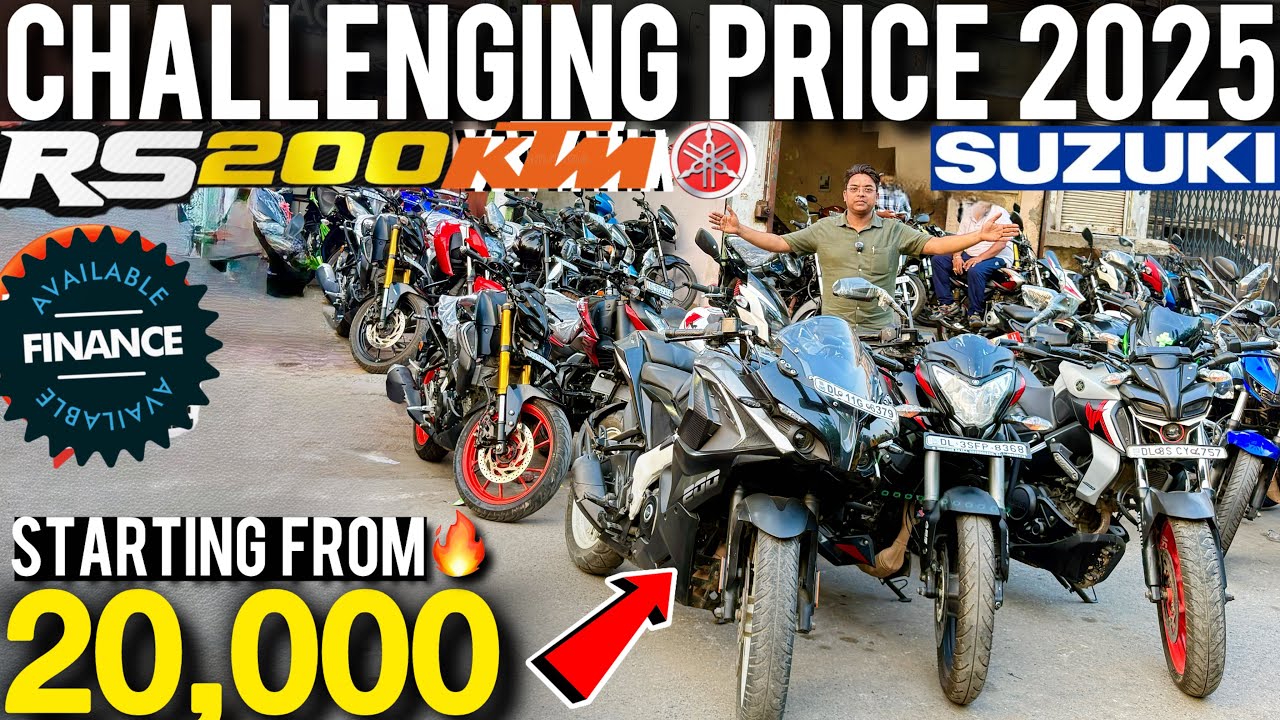 Second hand Bike in Delhi Under ₹20,000 To 40,000 Bajaj pulses RS200 R15 MT15 Duke Aggarwal motors?