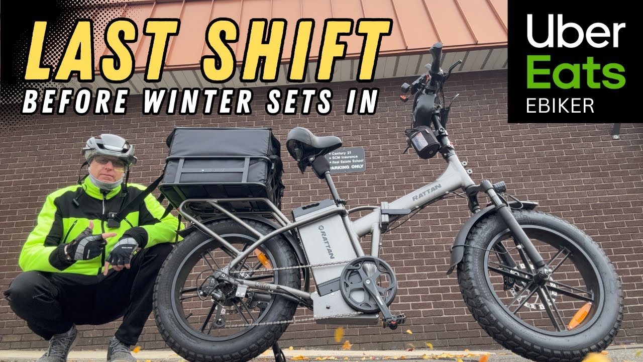 🚴‍♂️ Last Uber Eats Ebike Shift Before Winter Sets In!