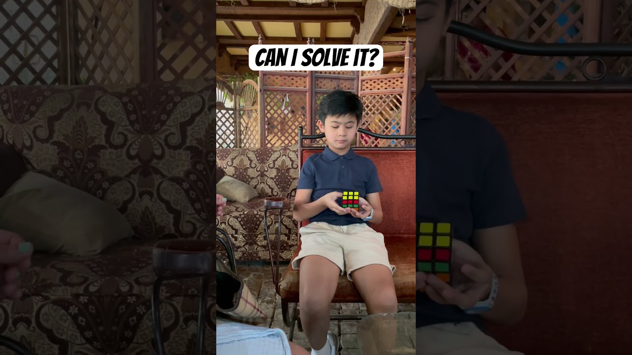 #RubixCubing while waiting. Can I solve it? 🟥🟧🟨🟩🟦⬜️