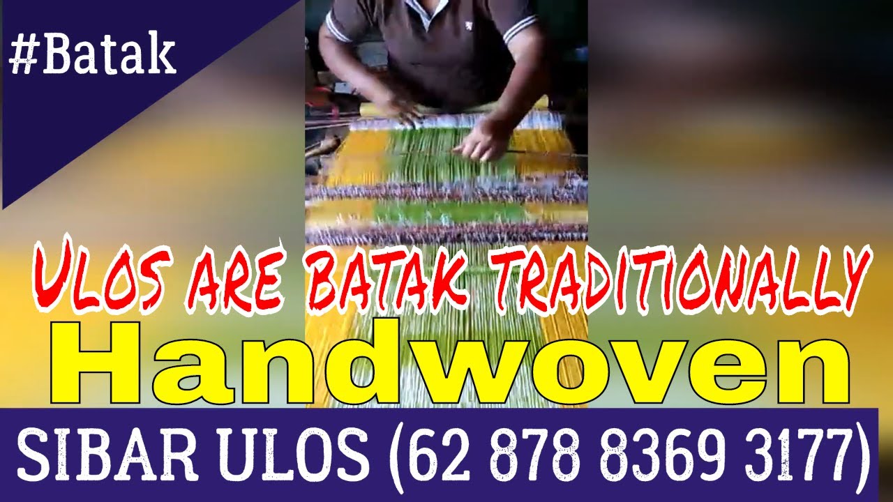 Sibar ulos are batak traditionally hand woven from Tarutung #UlosBatak