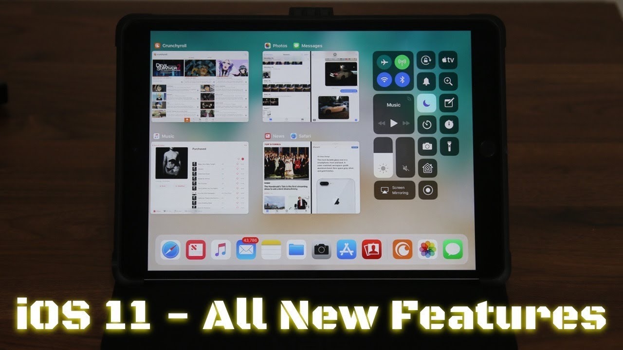 iOS 11 running on the iPad Pro - All New Features!