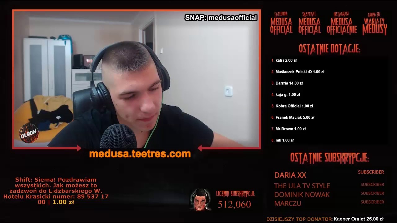 Janina (Medusa) 'Po co temu debilowi chomik '| SHOTY Z LIVE