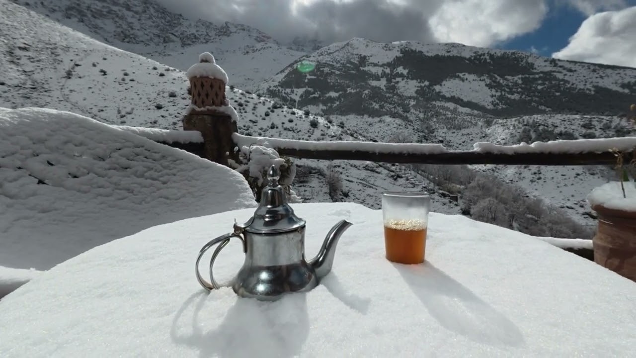 A Winter Day in Imlil | Snow, Sun & Silent Nature – Slow Living Morocco