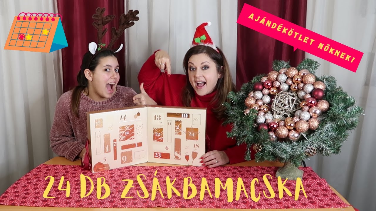 24 DB ZSÁKBAMACSKA | AJÁNDÉKÖTLET NŐKNEK! SMINK ADVENTI KALENDÁRIUM |