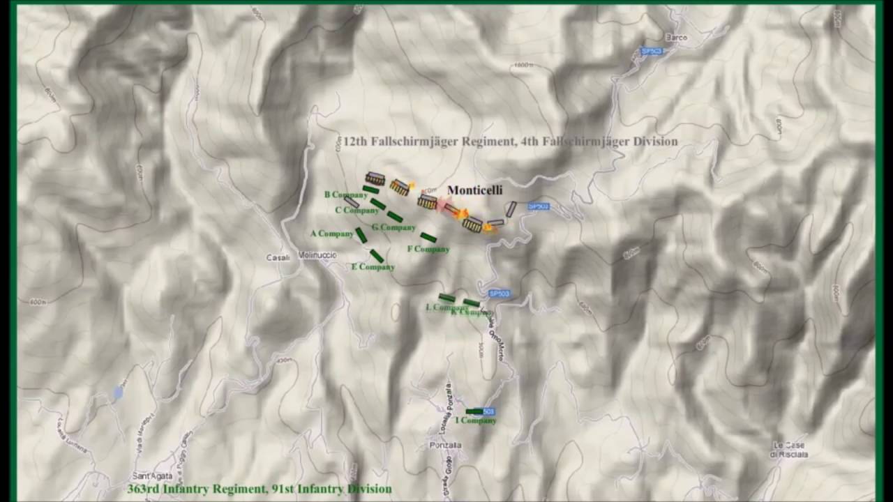 The Battle of Monticelli - September 14 - 18, 1944