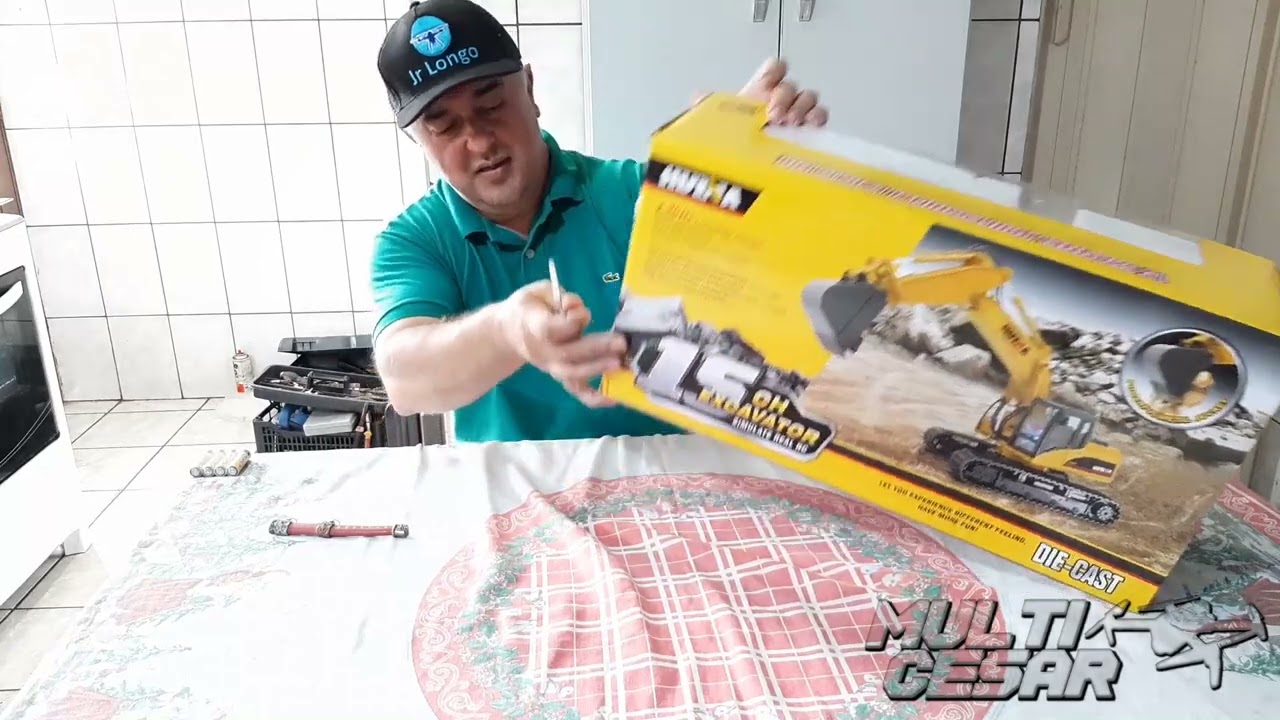 ESCAVADEIRA HuiNa  1550 com 15 CANAIS unboxing e testes iniciais