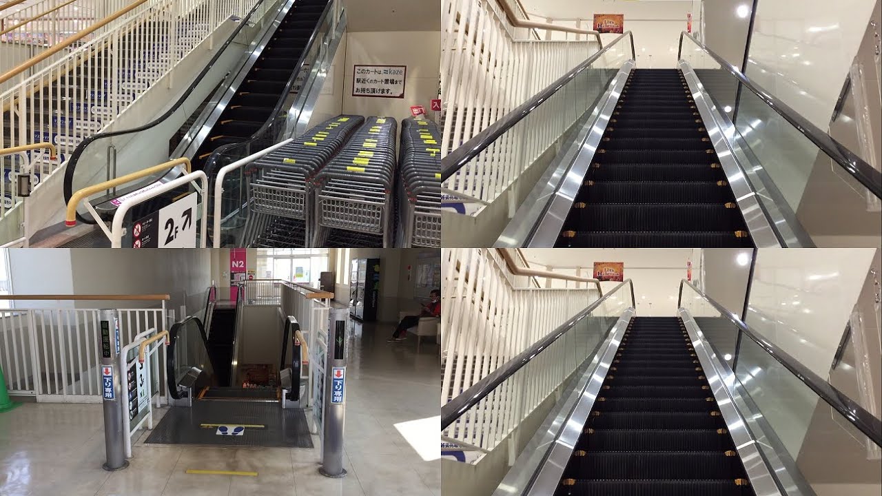 【埼玉県 越谷市】イオンスタイルレイクタウンのエスカレーター全６基に乗ってみた！Escalator AEONSTYLE lake town Japan Koshigaya Saitama