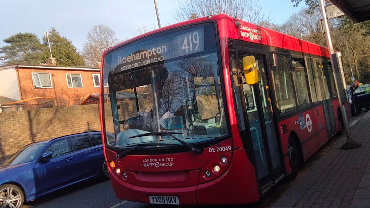 JOURNEY + DIVERSION: Route 419 To Roehampton, Alton Road.