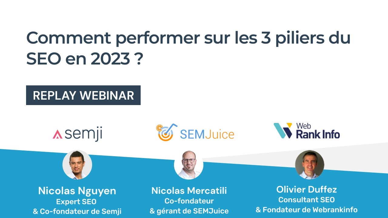 Ask Me Anything : Comment performer sur les 3 piliers SEO en 2023 ?