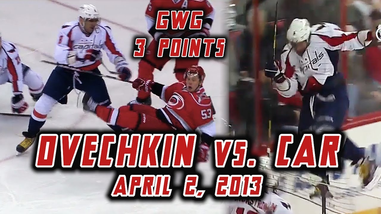Ovechkin Storms Into Carolina (4/2/2013)