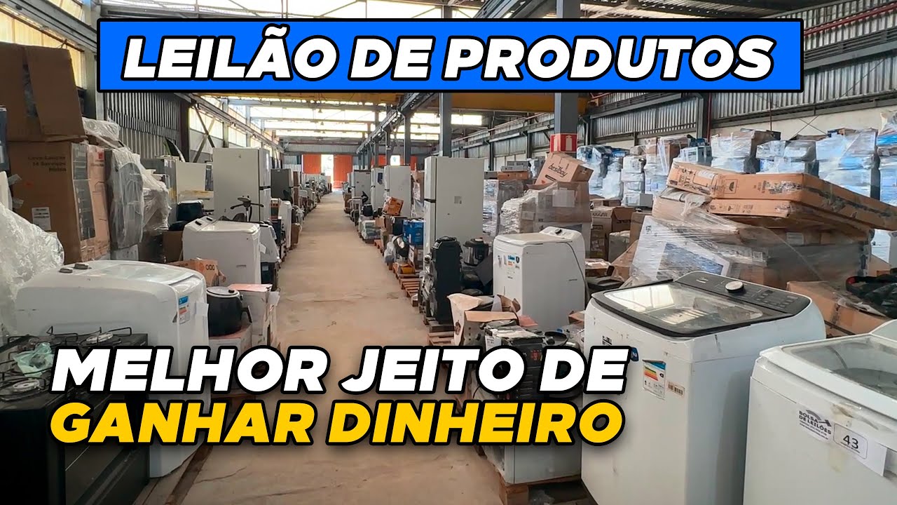 LEILÃO DE PRODUTOS NOVOS PARA GANHAR DINHEIRO *logística reversa*