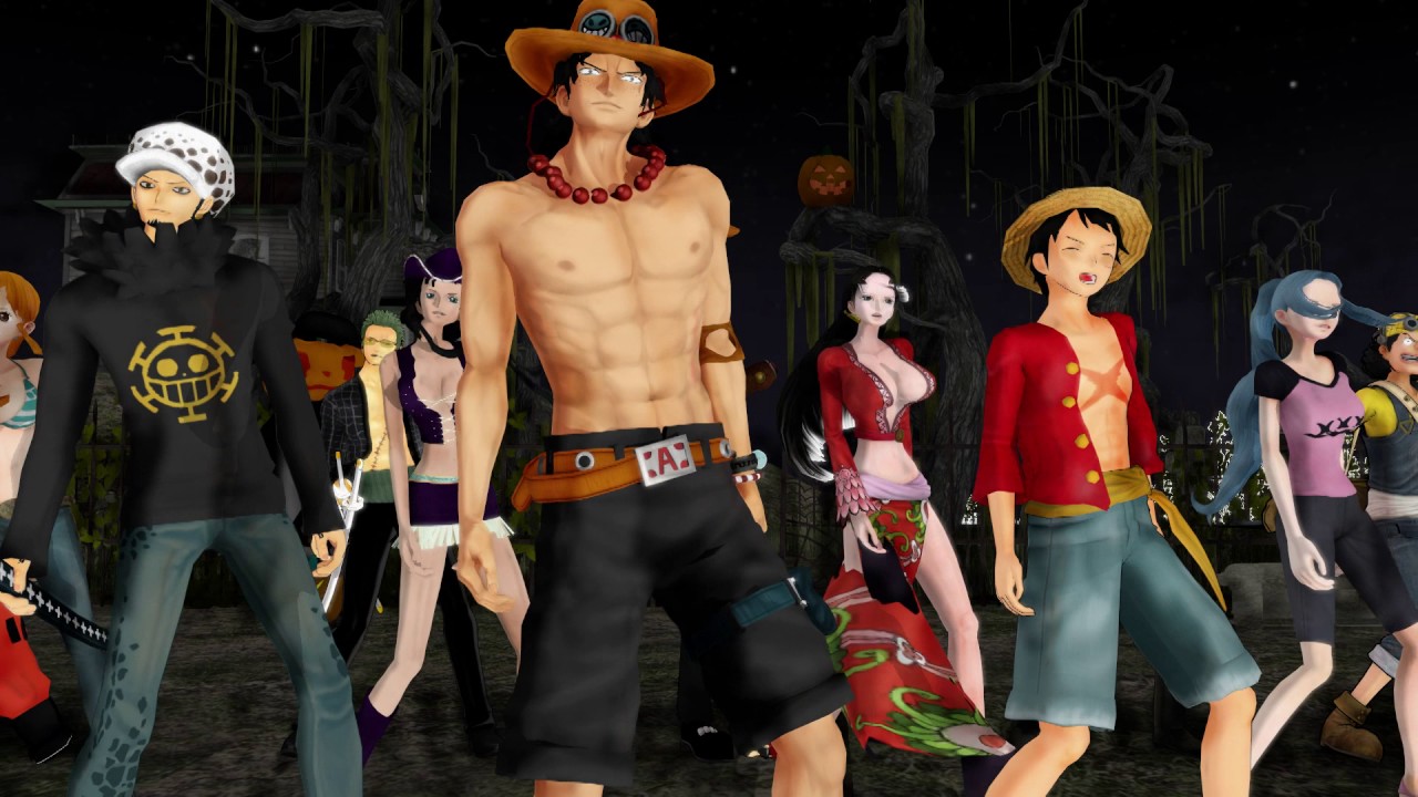 [MMD] One Piece ACE, LUFFY & Friends Halloween Special: Michael Jackson Thriller