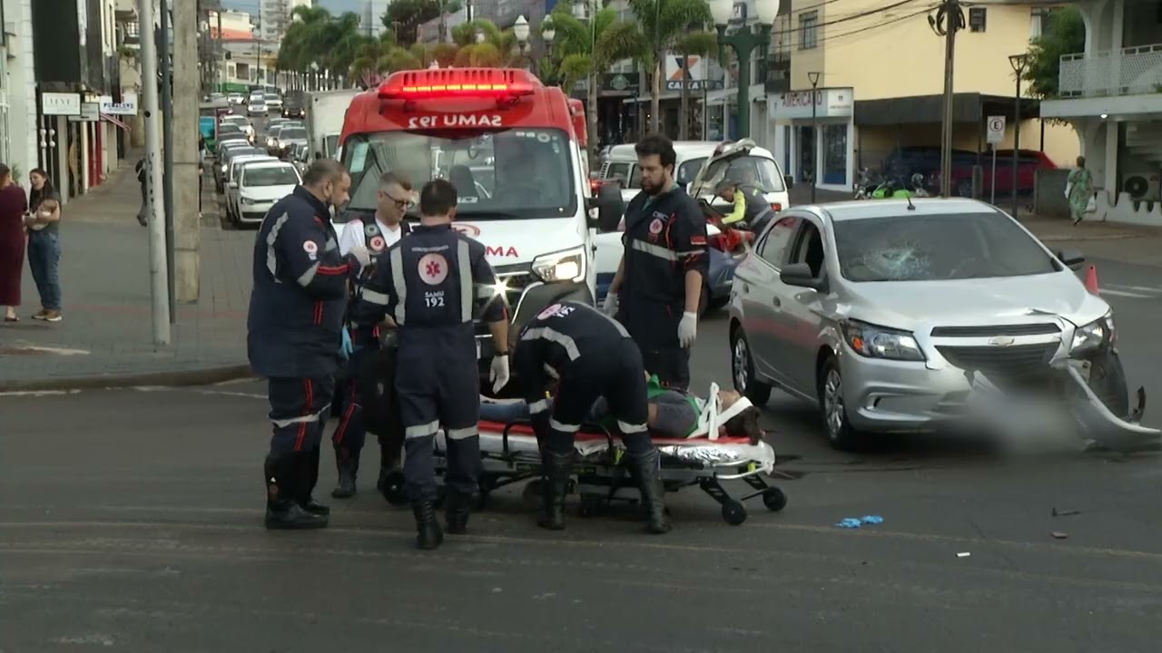 Motociclista ferido após acidente de trânsito em Pato Branco