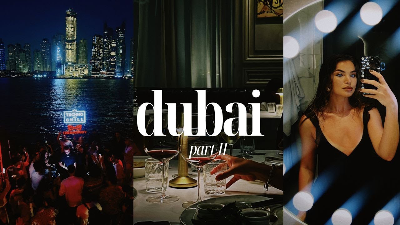 party in dubai / techno boat party, yoga in the clouds, LPM dinner