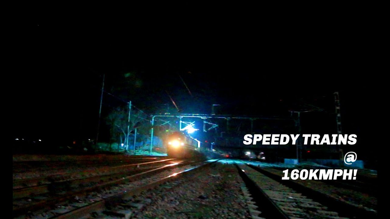 Speedy Trains on India's Fastest Railway Track @ 160kmph! Indian Railways
