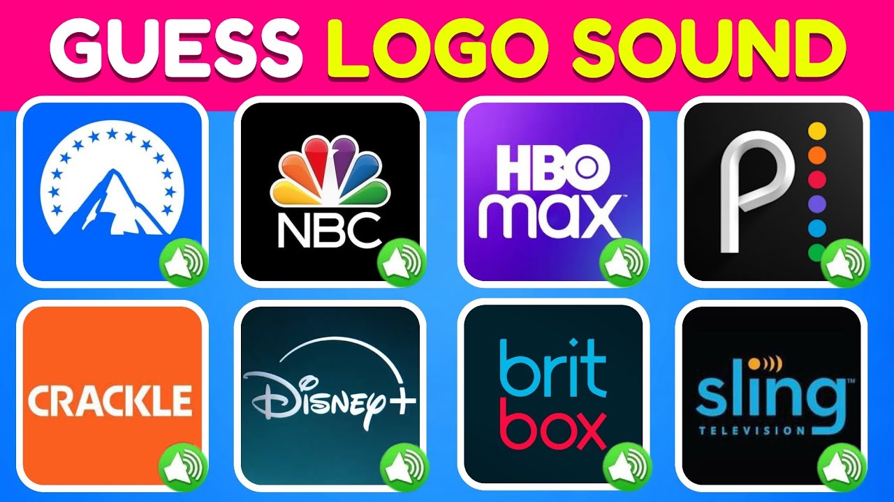 Guess The Streaming Logo Sound 🎬🔊 | Paramount + , HBO Max, Crackle, Sling
