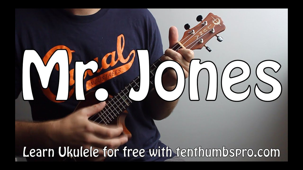 Mr. Jones - Counting Crows - Easy Ukulele Beginner Song Tutorial