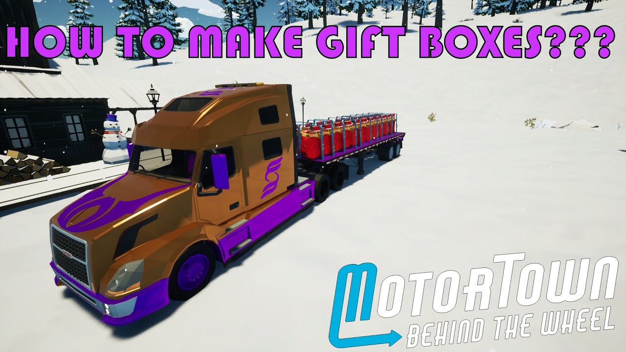 Как сделать подарочные коробки в Мотортауне