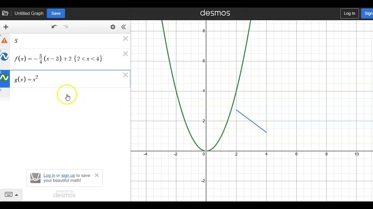Making the letter 's' in Desmos