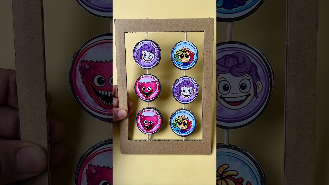Игра Poppy Playtime Cardboard Flip Challenge #papercraft