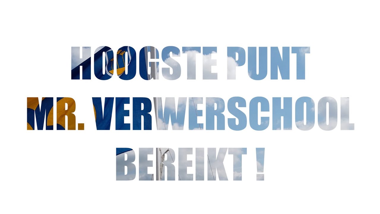Hoogste punt Meester Verwerschool Zoetermeer bereikt!