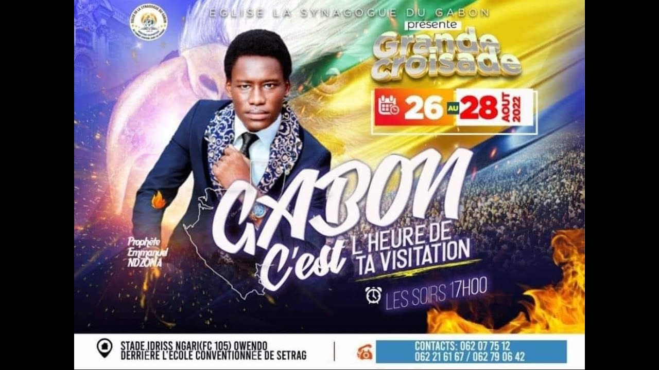 (3/3) GABON C'EST L'HEURE DE TA VISITATION - 26 08 2022 Prophète Emmanuel NDZOMA
