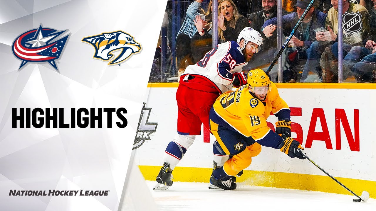 NHL Highlights | Blue Jackets @ Predators 2/22/20