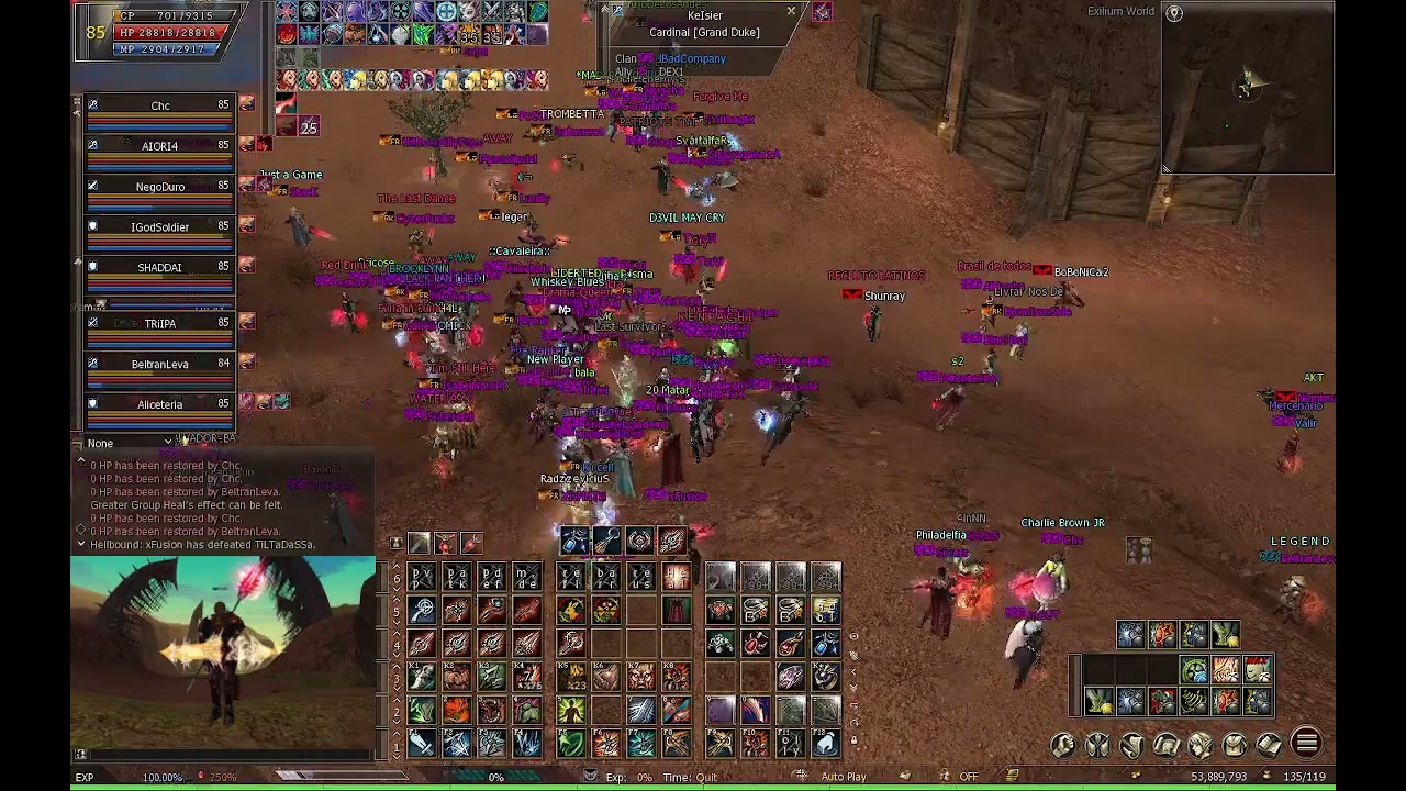 Lineage II Exilium World - Mass PvP Dreadnought